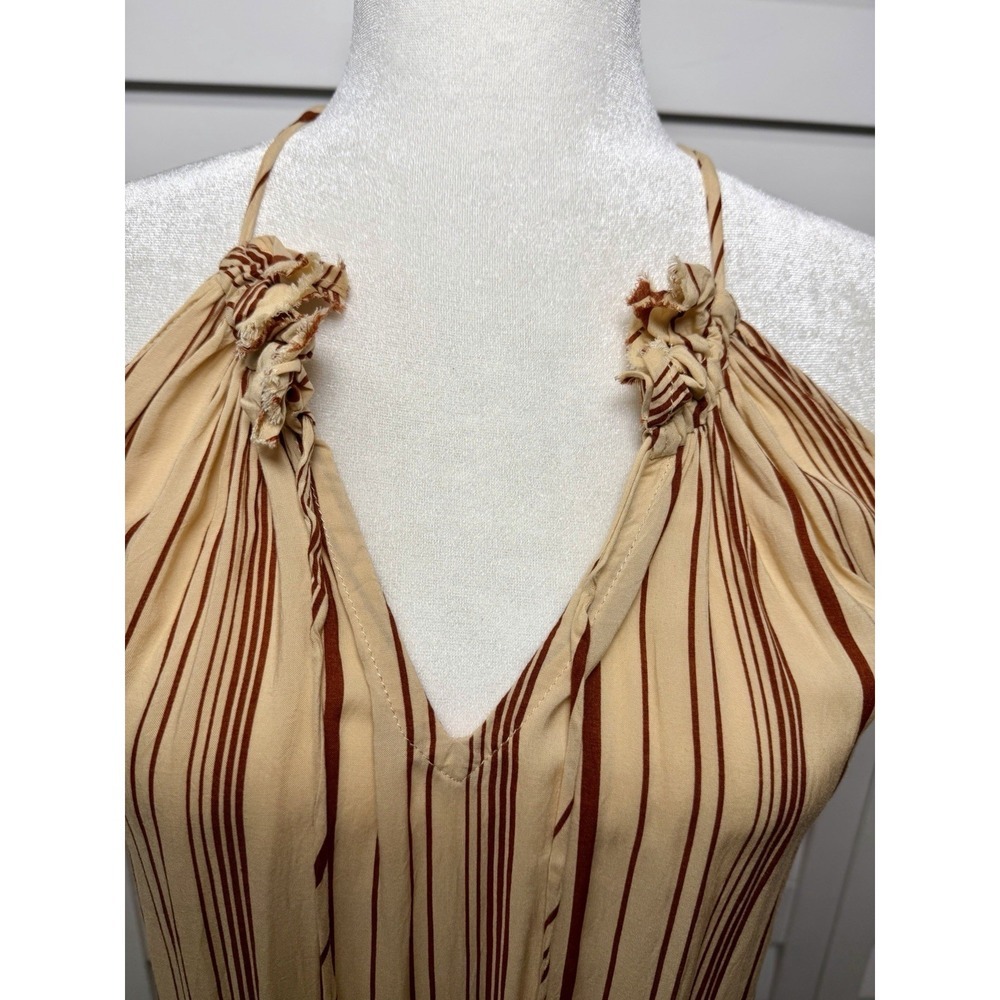 Natalie Martin Marlien Striped Maxi Halter Dress Revolve Women's Size Medium - Picture 3 of 7